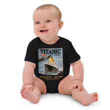 Load image into Gallery viewer, Organic Cotton Titanic Vintage Poster Baby Bodysuit