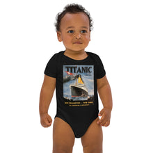 Load image into Gallery viewer, Organic Cotton Titanic Vintage Poster Baby Bodysuit