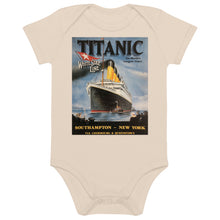Load image into Gallery viewer, Organic Cotton Titanic Vintage Poster Baby Bodysuit