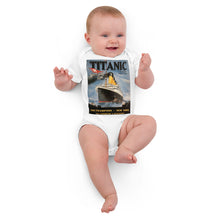 Load image into Gallery viewer, Organic Cotton Titanic Vintage Poster Baby Bodysuit