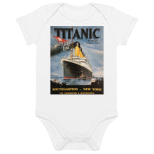 Load image into Gallery viewer, Organic Cotton Titanic Vintage Poster Baby Bodysuit