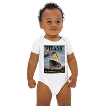 Load image into Gallery viewer, Organic Cotton Titanic Vintage Poster Baby Bodysuit