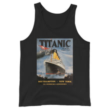 Load image into Gallery viewer, Titanic Vintage Poster Unisex Tank Top