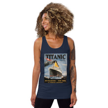 Load image into Gallery viewer, Titanic Vintage Poster Unisex Tank Top