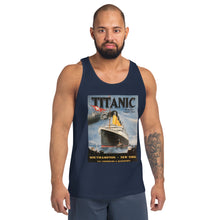 Load image into Gallery viewer, Titanic Vintage Poster Unisex Tank Top