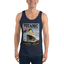 Load image into Gallery viewer, Titanic Vintage Poster Unisex Tank Top