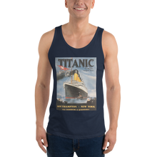 Load image into Gallery viewer, Titanic Vintage Poster Unisex Tank Top