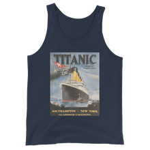 Load image into Gallery viewer, Titanic Vintage Poster Unisex Tank Top
