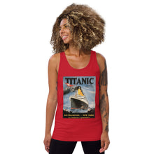 Load image into Gallery viewer, Titanic Vintage Poster Unisex Tank Top