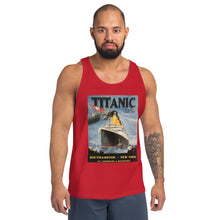 Load image into Gallery viewer, Titanic Vintage Poster Unisex Tank Top