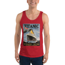 Load image into Gallery viewer, Titanic Vintage Poster Unisex Tank Top