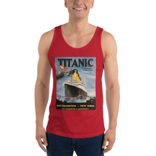Load image into Gallery viewer, Titanic Vintage Poster Unisex Tank Top