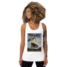 Load image into Gallery viewer, Titanic Vintage Poster Unisex Tank Top