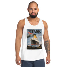 Load image into Gallery viewer, Titanic Vintage Poster Unisex Tank Top