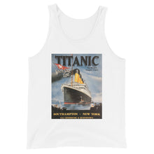 Load image into Gallery viewer, Titanic Vintage Poster Unisex Tank Top