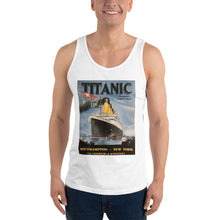 Load image into Gallery viewer, Titanic Vintage Poster Unisex Tank Top