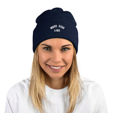 Load image into Gallery viewer, White Star Line Embroidered Pom-Pom Beanie