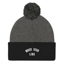 Load image into Gallery viewer, White Star Line Embroidered Pom-Pom Beanie