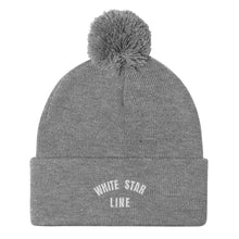 Load image into Gallery viewer, White Star Line Embroidered Pom-Pom Beanie