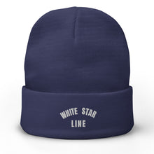 Load image into Gallery viewer, White Star Line Embroidered Beanie