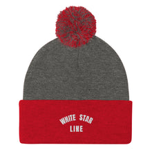 Load image into Gallery viewer, White Star Line Embroidered Pom-Pom Beanie