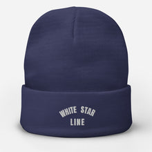 Load image into Gallery viewer, White Star Line Embroidered Beanie