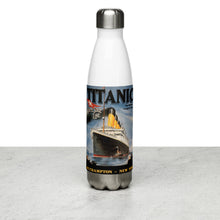 Load image into Gallery viewer, Titanic Vintage Poster Stainless Steel Water Bottle