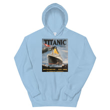Load image into Gallery viewer, Titanic Vintage Poster Unisex Hoodie