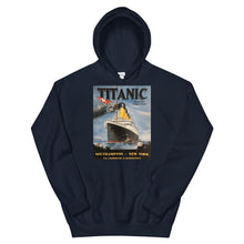 Load image into Gallery viewer, Titanic Vintage Poster Unisex Hoodie
