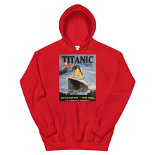 Load image into Gallery viewer, Titanic Vintage Poster Unisex Hoodie