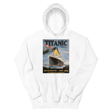 Load image into Gallery viewer, Titanic Vintage Poster Unisex Hoodie