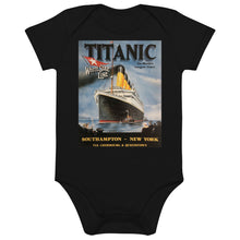 Load image into Gallery viewer, Organic Cotton Titanic Vintage Poster Baby Bodysuit
