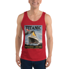 Load image into Gallery viewer, Titanic Vintage Poster Unisex Tank Top
