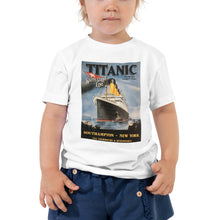 Load image into Gallery viewer, Toddler Titanic Vintage Poster Short Sleeve Tee
