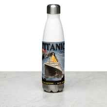 Load image into Gallery viewer, Titanic Vintage Poster Stainless Steel Water Bottle
