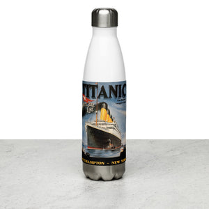 Titanic Vintage Poster Stainless Steel Water Bottle