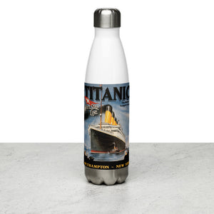 Titanic Vintage Poster Stainless Steel Water Bottle