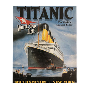 Titanic Vintage Poster Blanket