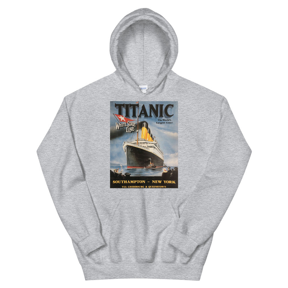 Titanic Vintage Poster Unisex Hoodie